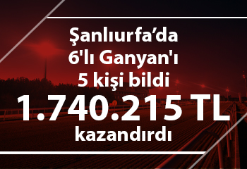 Şanlıurfa'da 6'lı Ganyan 1.740.215 TL kazandırdı 