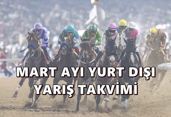 Mart ayı yurt dışı yarış takvimi belli oldu