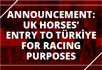 ANNOUNCEMENT : UK HORSES’ ENTRY TO TÜRKİYE FOR RACING PURPOSES