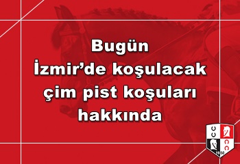 Bugün İzmir'de koşulacak çim pist koşuları hakkında