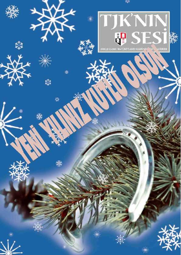 2012 Ocak TJK'NIN SESİ